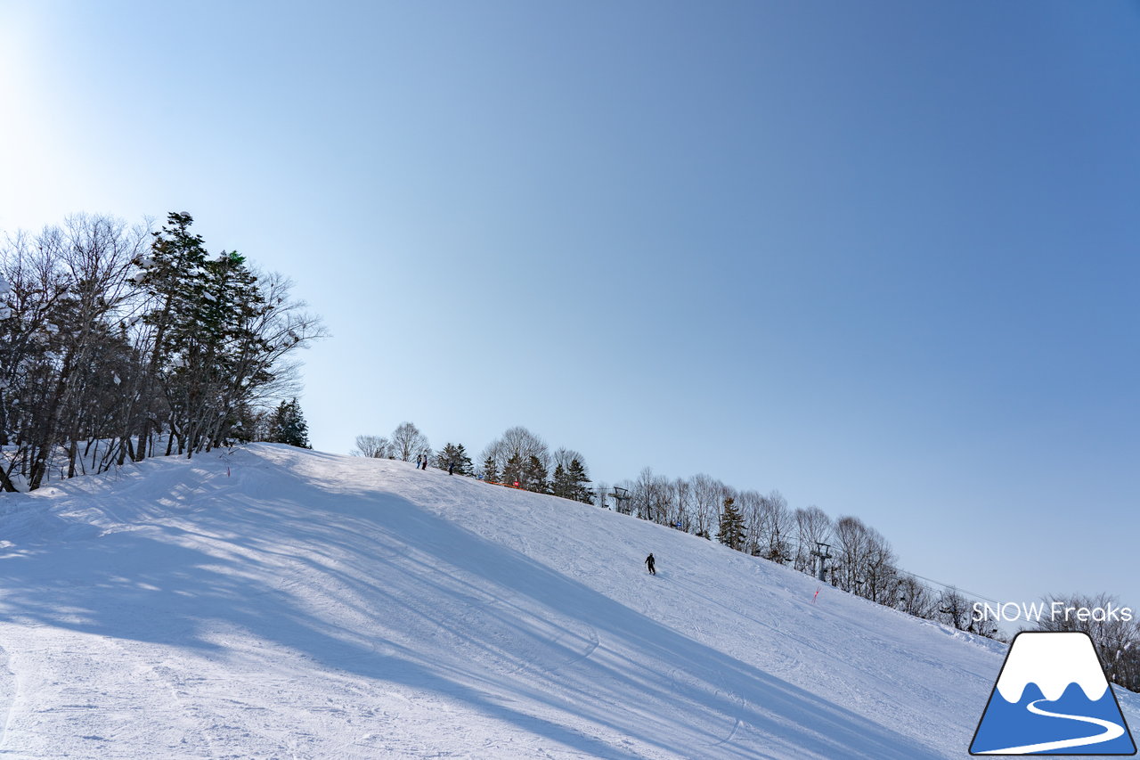 桂沢国設スキー場｜連日の冷え込みで雪質はドライ！美しく漂う綺麗な雪煙で遊んでみましょう♪